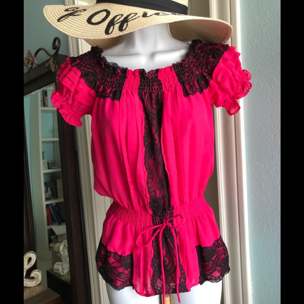 Hot Pink Blouse
